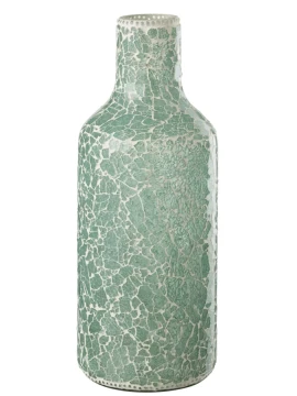 J-Line - Vaso Mosaico - Grigio / Bianco