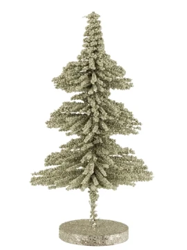 J-Line - Decorazione Albero di Natale Palline Paillette - Verde Chiaro