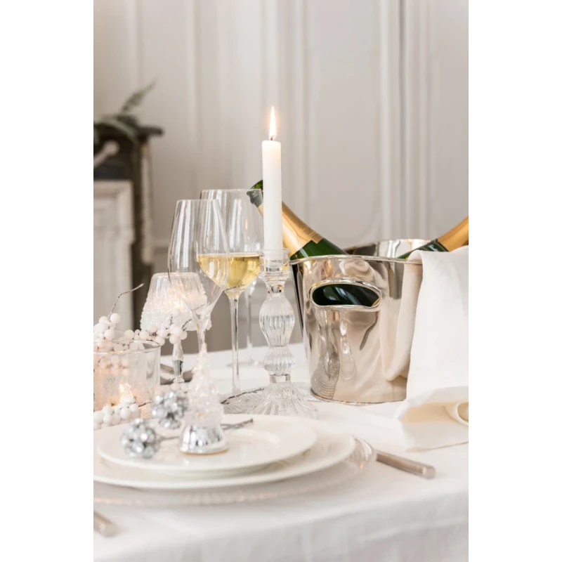 J-Line - Ball Candlestick - Clear Glass