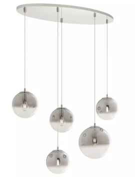 Redo Group - Berry Suspension Lamp - Chrome/Smoke Shade