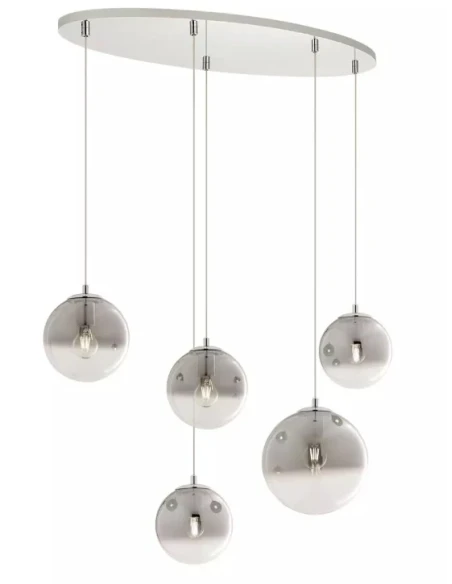 Redo Group - Berry Suspension Lamp - Chrome/Smoke Shade