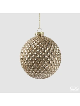 EDG - Diamond Christmas Ball - Light Gold