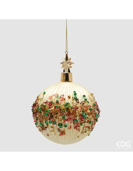 EDG - Pallina di Natale Mille Perle - Oro