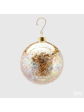 EDG - Micro-Leaf Christmas Ball - Gold