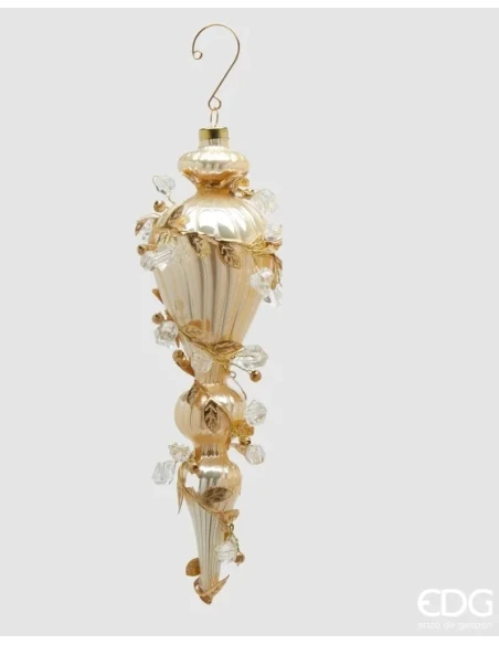 EDG - Pallina di Natale Fuso Barocco - Oro