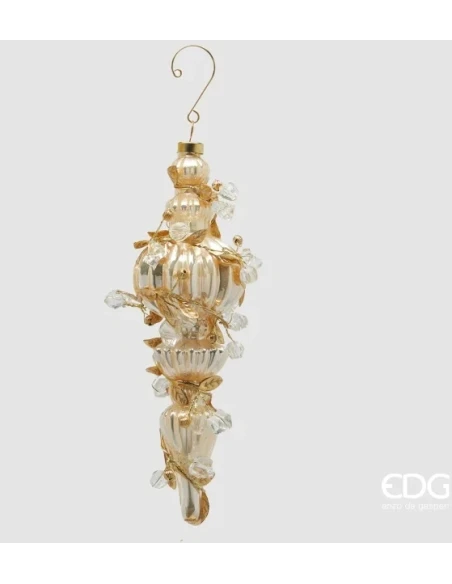 EDG - Baroque Spindle Christmas Ball - Gold