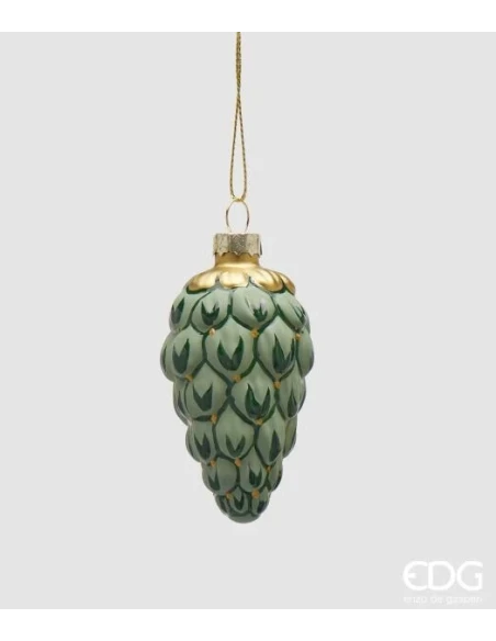 EDG - Pine Cone Christmas Ball - Green