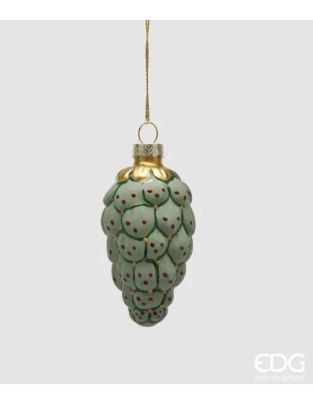 EDG - Pine Cone Christmas Ball - Green