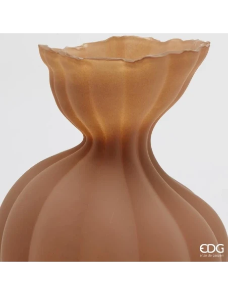 EDG - Vaso Flow Sinuoso H 30.5 cm - Marrone Chiaro