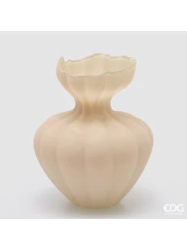 EDG - Flow Sinuoso Vase H 32 cm - Ivory