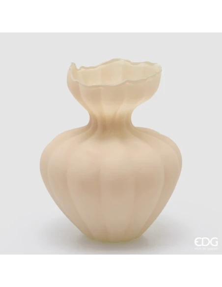 EDG - Flow Sinuoso Vase H 32 cm - Ivory