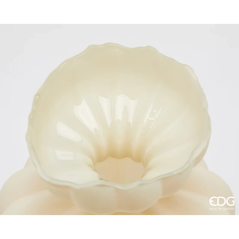 EDG - Flow Sinuoso Vase H 32 cm - Ivory