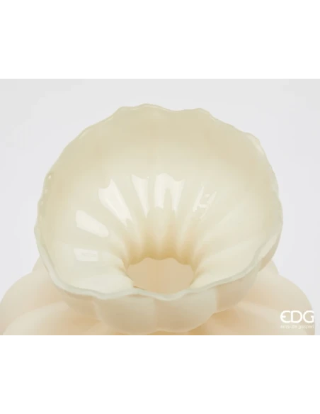 EDG - Flow Sinuoso Vase H 32 cm - Ivory