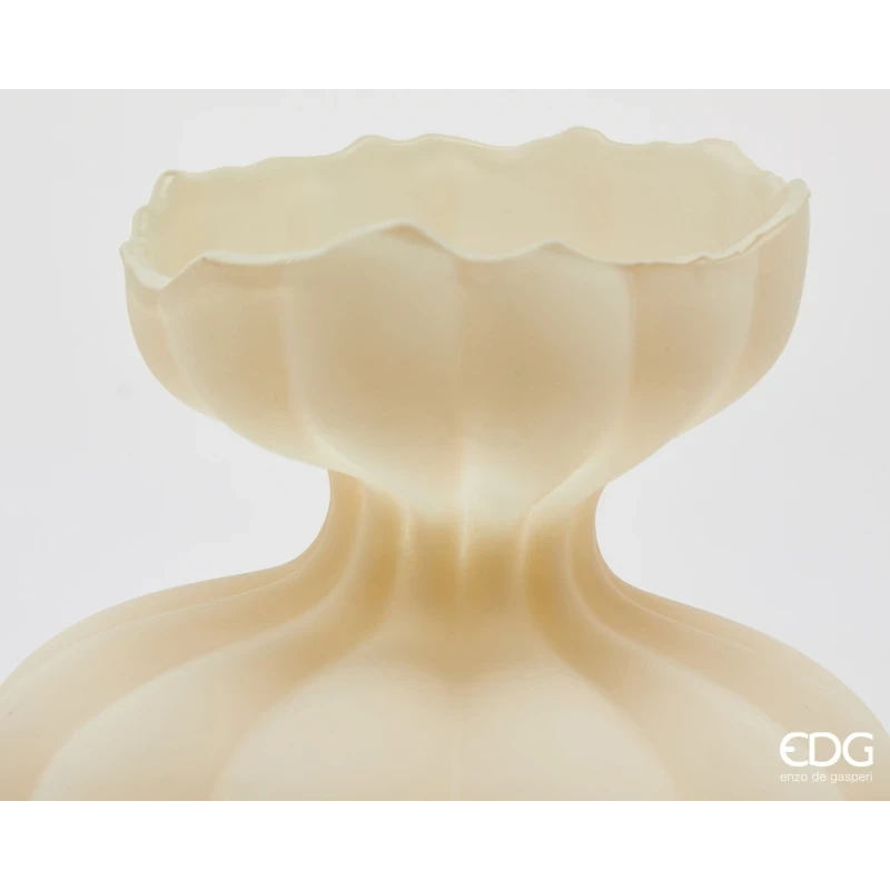 EDG - Vaso Flow Sinuoso H 32 cm - Avorio