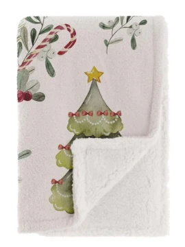 Blanc MariClò - Pop Christmas Sherpa Throw - 140 x 170 cm
