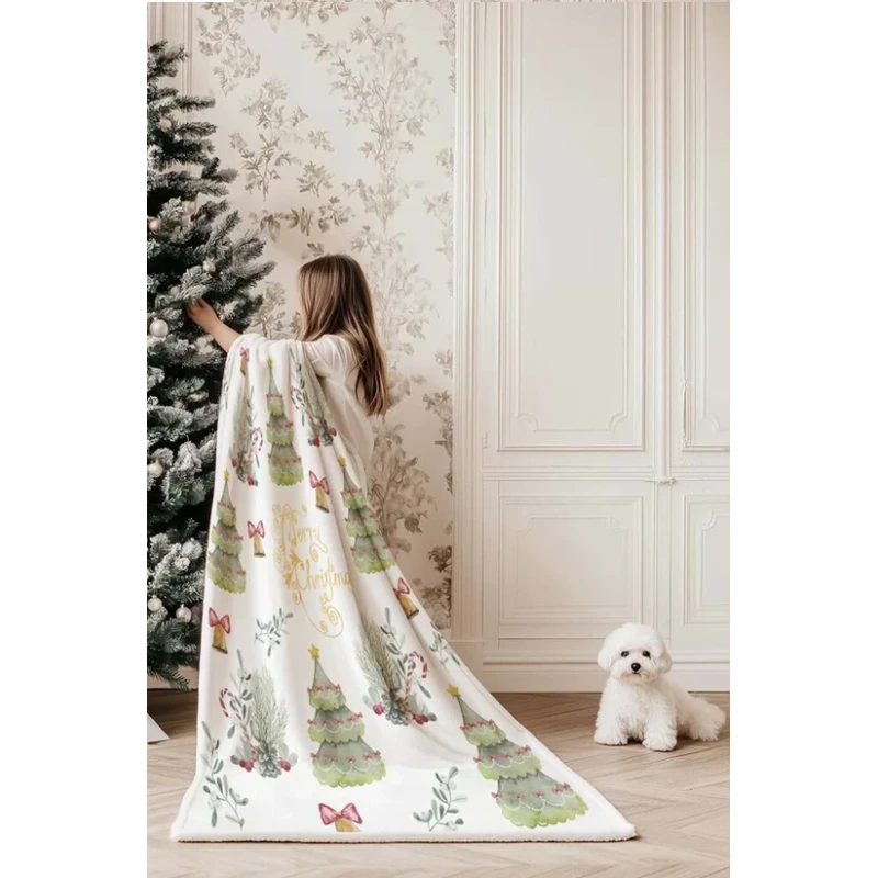 Blanc MariClò - Pop Christmas Sherpa Throw - 140 x 170 cm