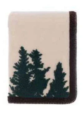 Blanc MariClò - Plaid Sherpa Gran Paradiso ALberi e Alci - 140 x 170 cm