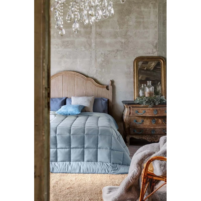 Blanc MariClò - Trapunta Diamante Collection - Azzurro