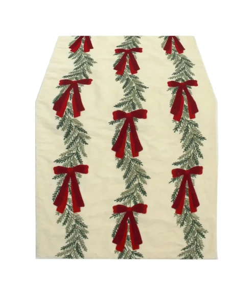Blanc MariClò - Embroidered Christmas Table Runner Collection - Multicolor
