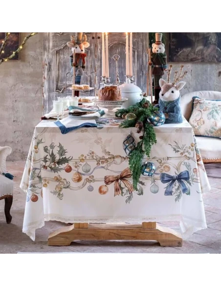 Blanc MariClò - Tovaglia con Pizzo Intrecci di Sogno - 170 x 310 cm