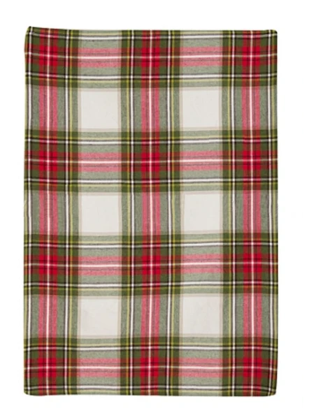 Blanc MariClò - Christmas Shelter Tea Towel - Tartan