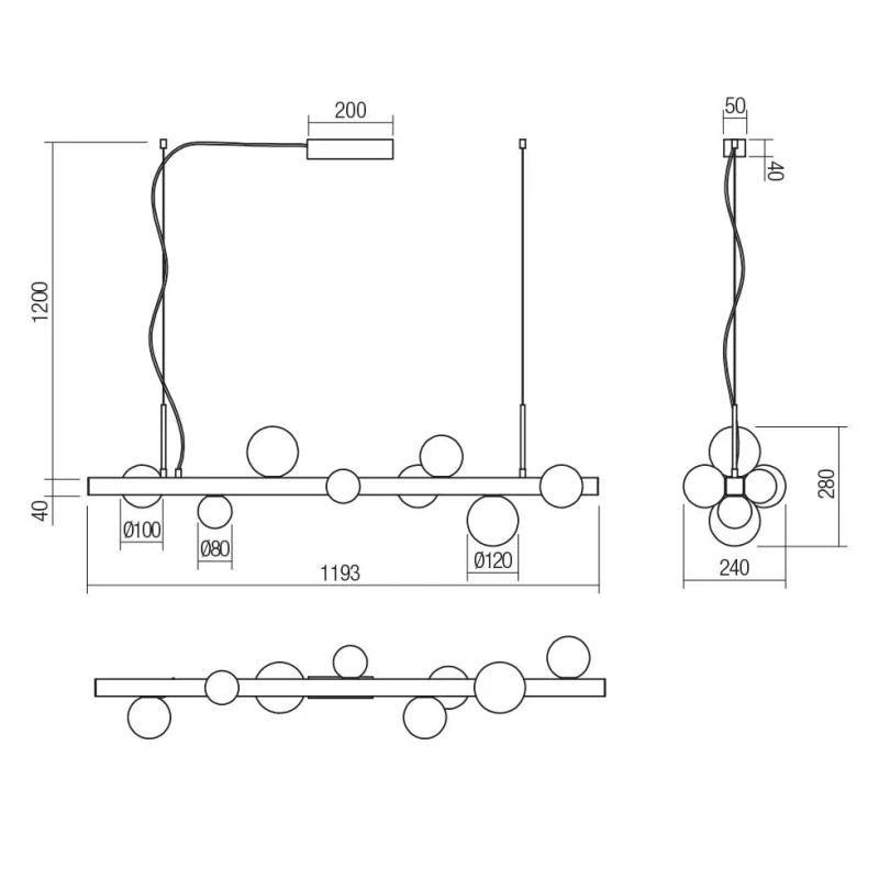 Redo Group - Goji Pendant Lamp - Brushed Gold