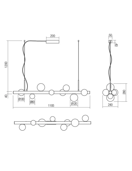 Redo Group - Goji Pendant Lamp - Brushed Gold