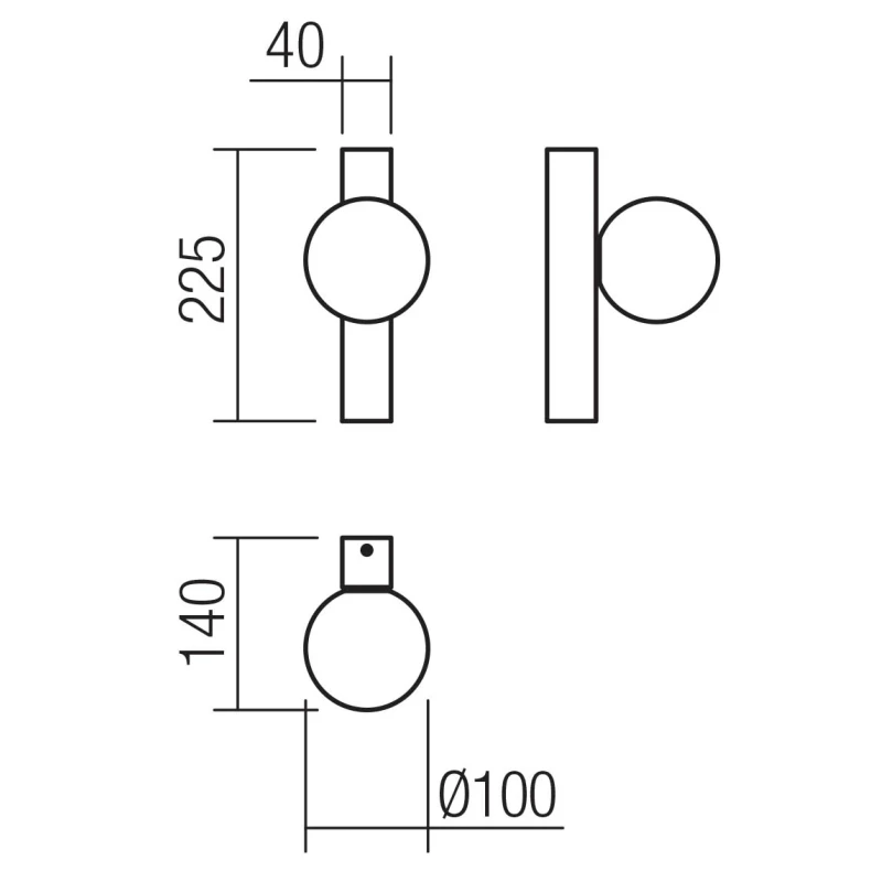 Redo Group - Goji Lampada da Parete - Oro Spazzolato