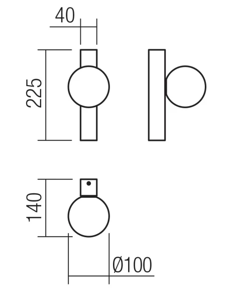 Redo Group - Goji Lampada da Parete - Oro Spazzolato