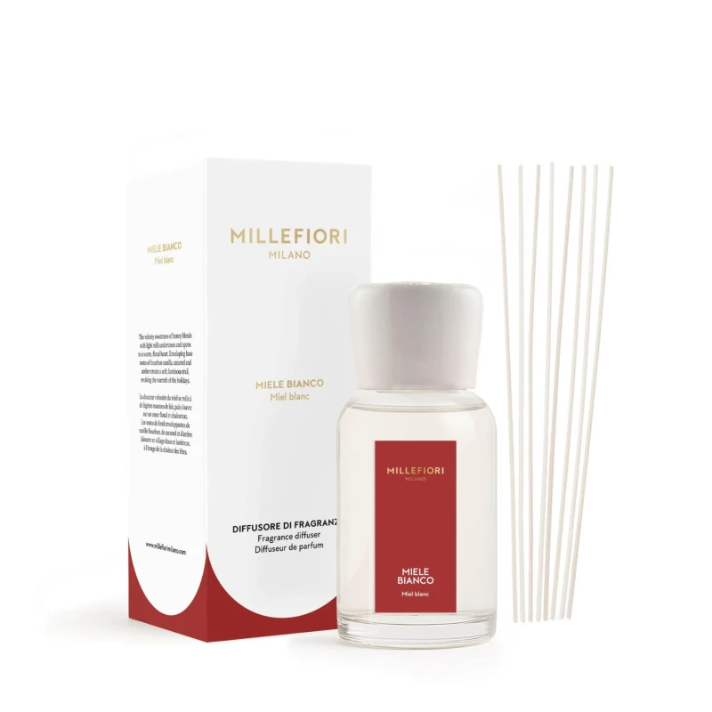 Millefiori Milano - Reed Diffuser - White Honey