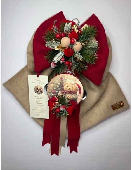 Madame Fioccò - Fiocco Teddy Cuore di Coccola - 40 cm