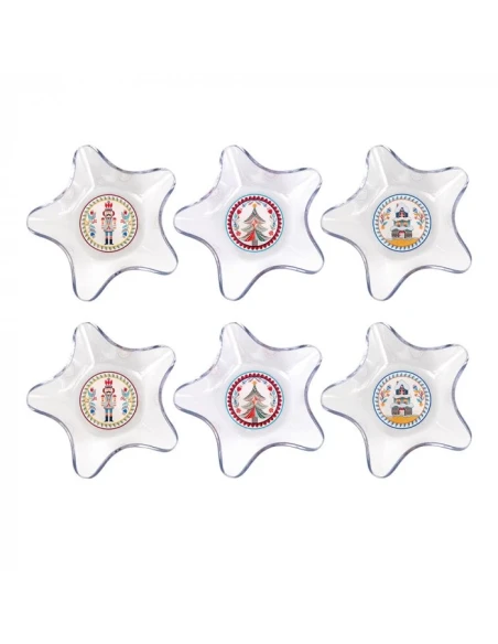 Vesta Home - Set of 6 Star Bowls - Fairy Tale