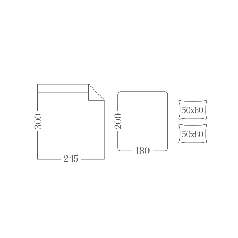 Blanc MariClò - Completo letto Tuscany Collection - Beige