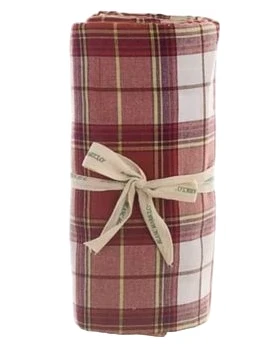 Blanc MariClò - Tovaglia Zucche di Sogno Tartan Rosso- 140 x 180 cm