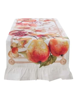 Blanc MariClò - Runner Persimmon con Gala - 50 x 160 cm