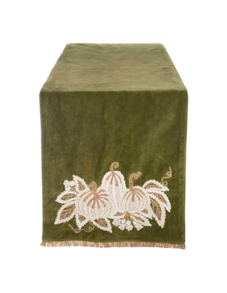 Blanc MariClò - Runner Ricamato Zucche di Sogno - 50 x 140 cm