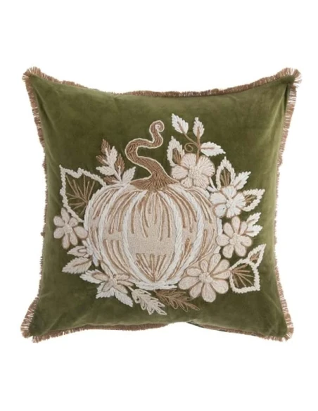 Blanc MariClò - Dream Pumpkin Embroidered Cushion - 45 x 45 cm