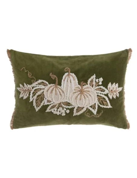 Blanc MariClò - Dream Pumpkin Embroidered Cushion - 35 x 50 cm