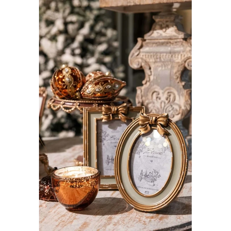 Blanc MariClò - Portafoto Amor et Memoria - Fiocco Anticato