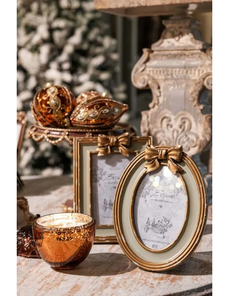 Blanc MariClò - Portafoto Amor et Memoria - Fiocco Anticato