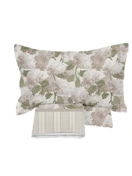Blanc MariClò - Completo Letto Tropicale Ortensie Rose Collection - Ortensie