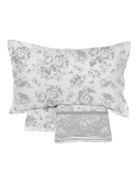 Blanc MariClò - Tropical Hydrangea Rose Collection Bed Set - Rose