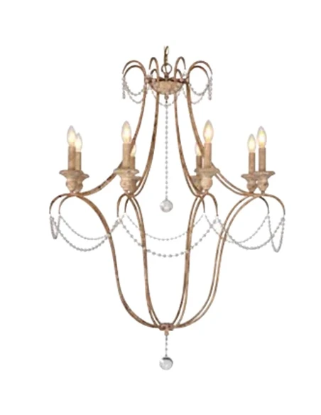 Blanc MariClò - Luci in Villa Chandelier - 8 Lights