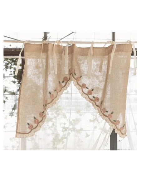 Blanc MariClò - Tenda con Mantovana e Fiori - Madama Butterfly