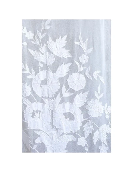 Blanc MariClò - Curtain with Dentelle Embroidery - White Cotton