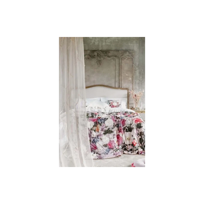 Blanc MariClò - Velvet Collection Floral Quilt