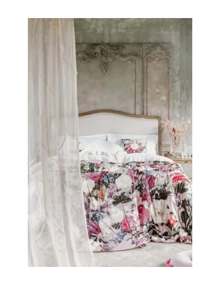 Blanc MariClò - Velvet Collection Floral Quilt