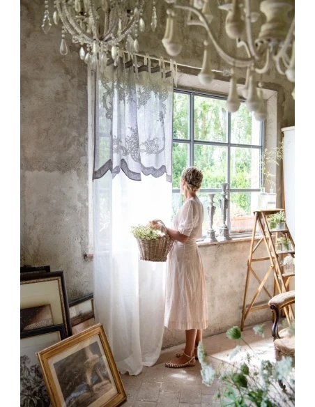 Blanc MariClò - Flower Lace Curtain