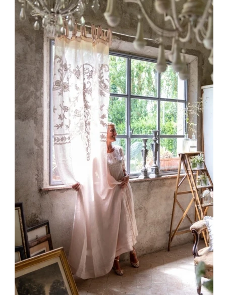 Blanc MariClò - Flower Lace Curtain - Beige