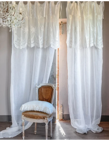 Blanc MariClò - Clarissa Curtain with Valance - Cream